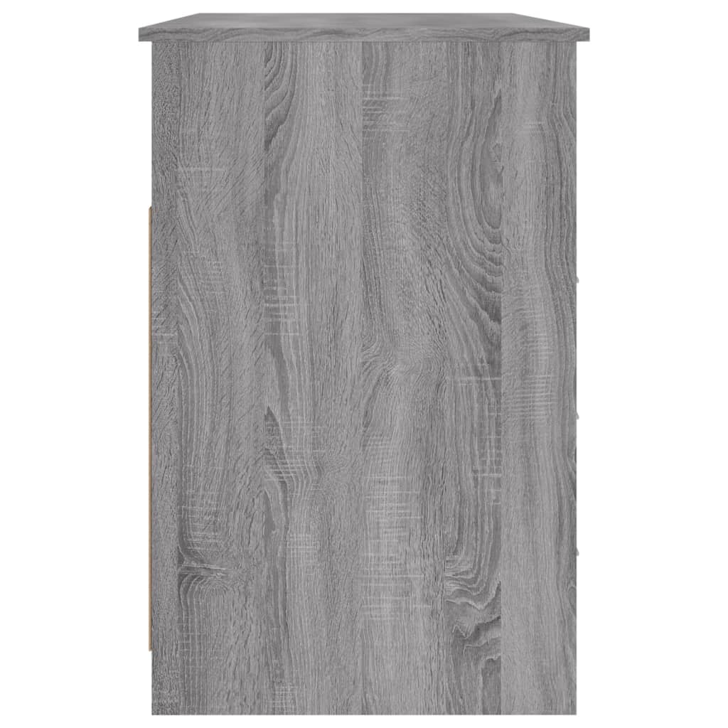 Scrivania Cassetti Grigio Sonoma 102x50x76 cm Legno Multistrato - homemem39