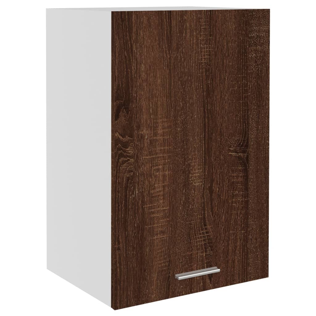 Mobile Pensile Rovere Marrone 39,5x31x60cm in Legno Multistrato - homemem39