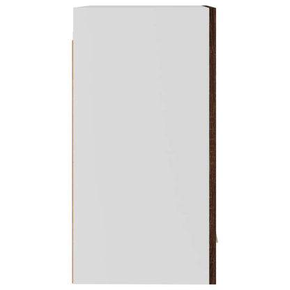 Mobile Pensile Rovere Marrone 39,5x31x60cm in Legno Multistrato - homemem39