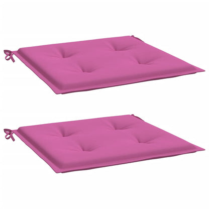 Cuscini per Sedia 2 pz Rosa 40x40x3 cm in Tessuto - homemem39