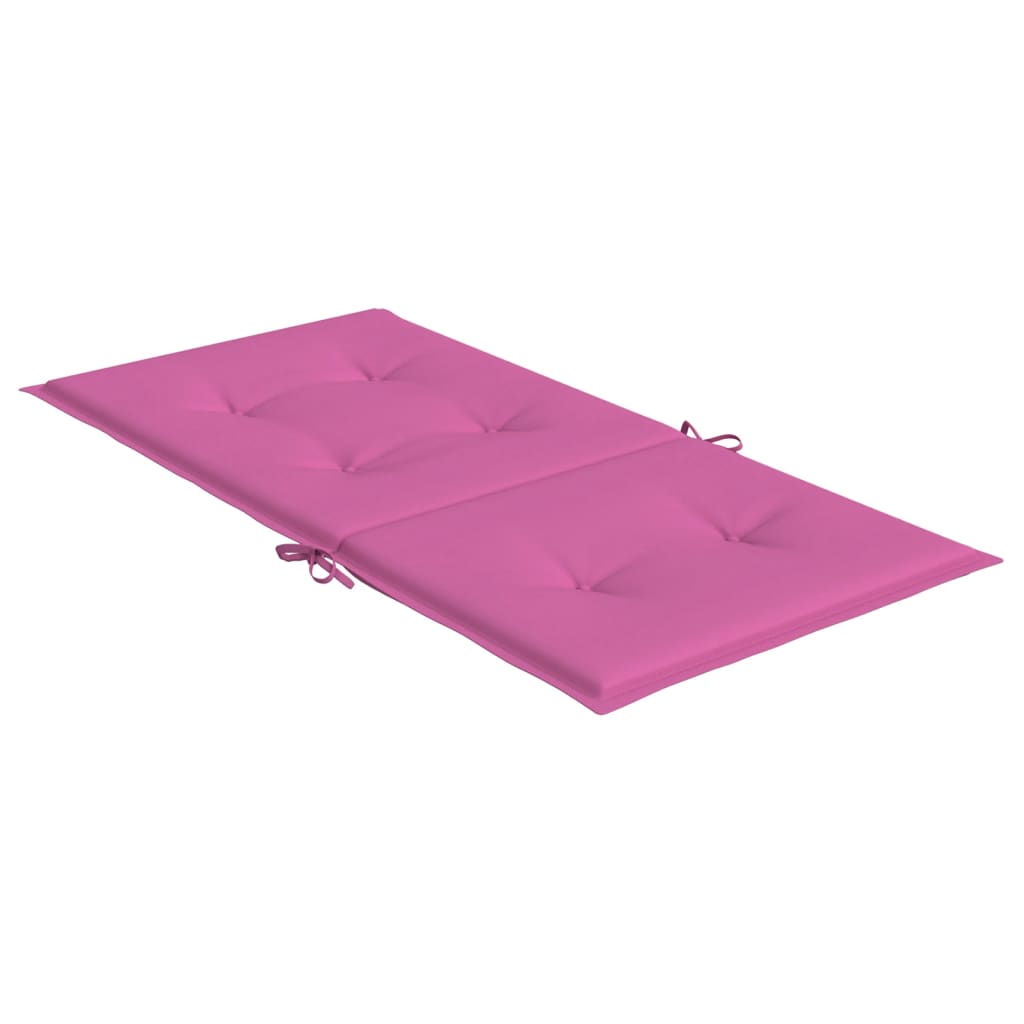 Cuscini per Sedia con Schienale Basso 6 pz Rosa in Tessuto - homemem39