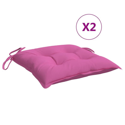 Cuscini per Sedia 4 pz Rosa 50x50x7 cm in Tessuto Oxford - homemem39