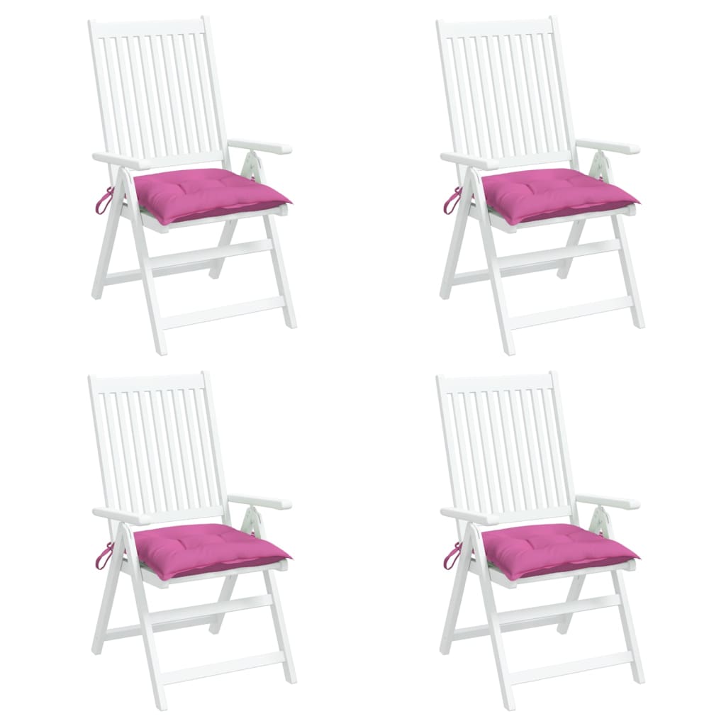 Cuscini per Sedia 4 pz Rosa 50x50x7 cm in Tessuto Oxford - homemem39