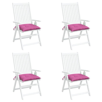 Cuscini per Sedia 4 pz Rosa 50x50x7 cm in Tessuto Oxford - homemem39