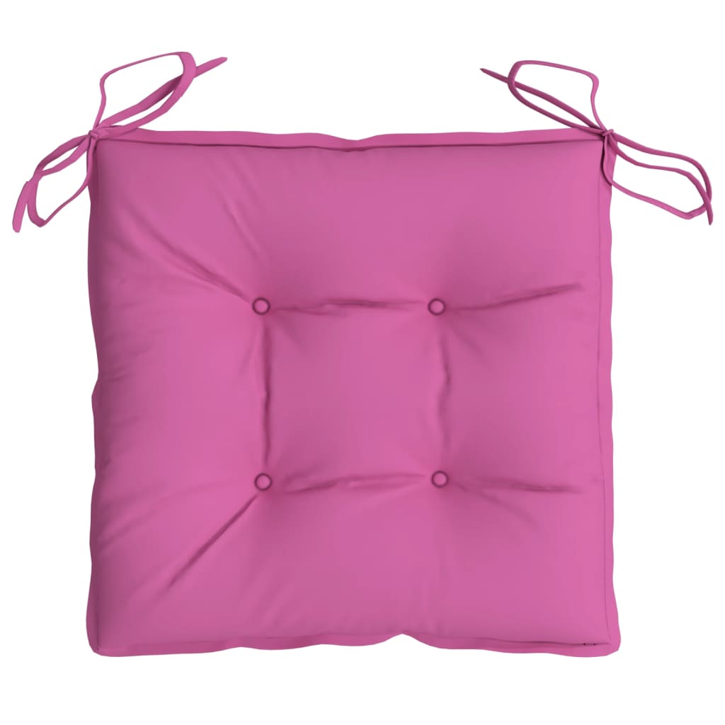 Cuscini per Sedia 6 pz Rosa 50x50x7 cm in Tessuto Oxford - homemem39