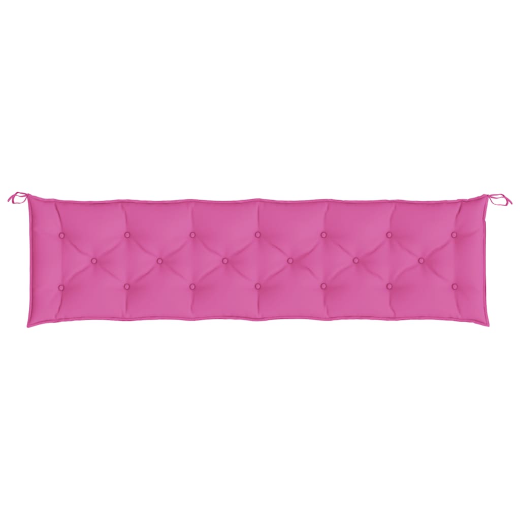 Cuscini per Panca da Giardino 2 pz Rosa 200x50x7 cm in Tessuto - homemem39