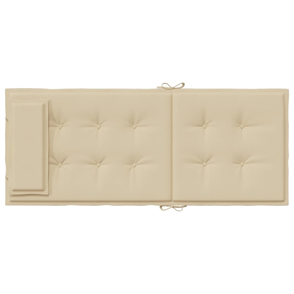 Cuscini per Sedia con Schienale Alto 6 pz Beige Tessuto Oxford - homemem39