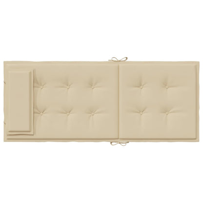 Cuscini per Sedia con Schienale Alto 6 pz Beige Tessuto Oxford - homemem39