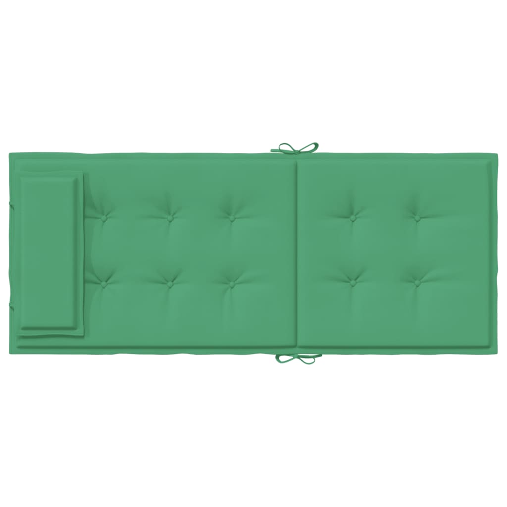 Cuscini per Sedia con Schienale Alto 2 pz Verde Tessuto Oxford - homemem39