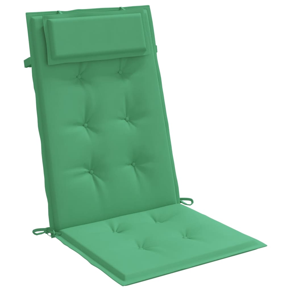 Cuscini per Sedia con Schienale Alto 6 pz Verde Tessuto Oxford - homemem39