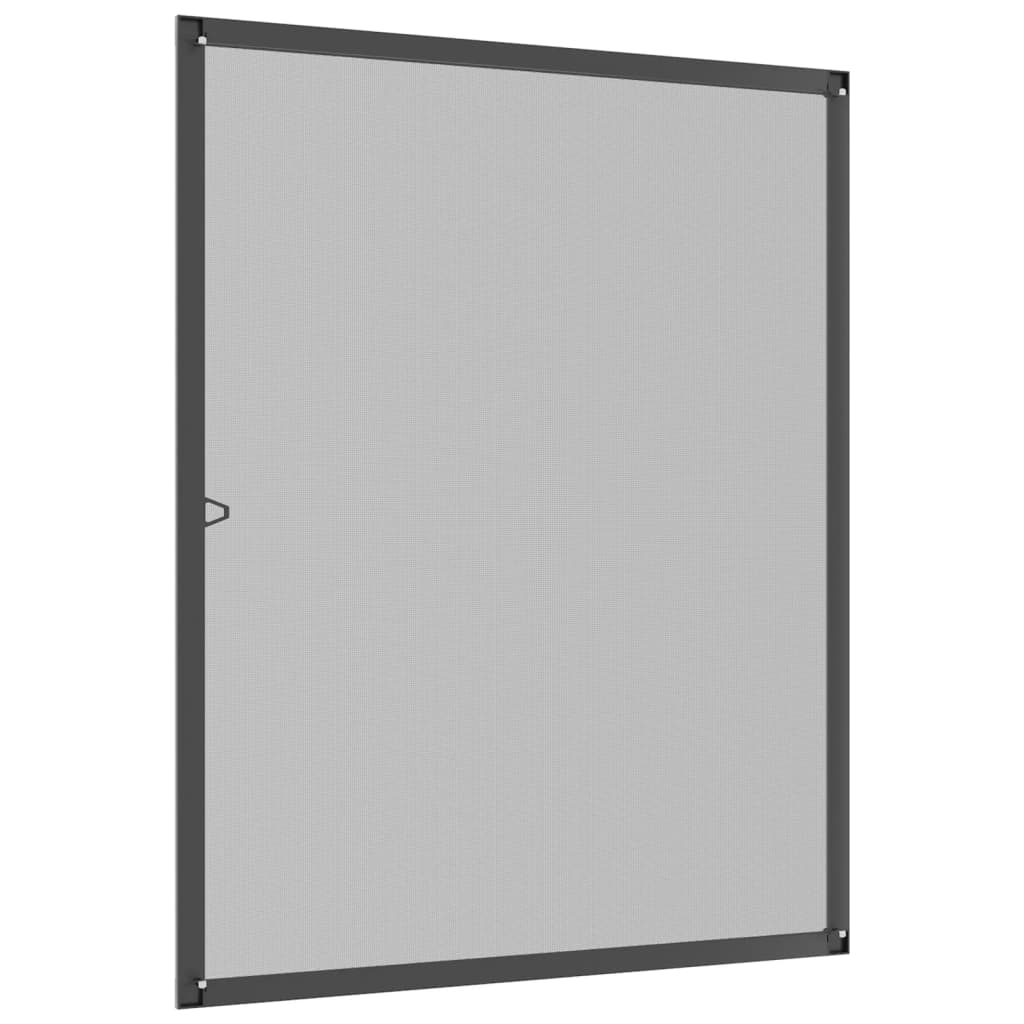 Zanzariera per Finestre Antracite 100x120 cm - homemem39