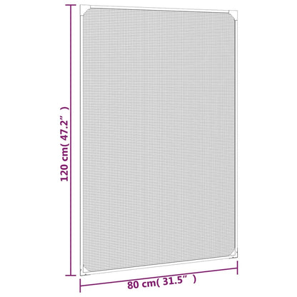 Zanzariera Magnetica per Finestre Antracite 80x120 cm