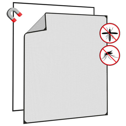 Zanzariera Magnetica per Finestre Antracite 130x150 cm