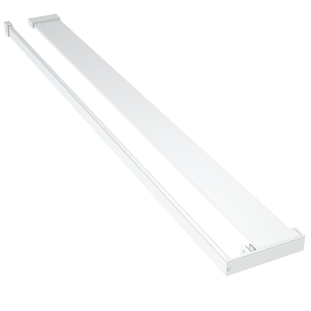 Mensola Doccia per Parete Doccia Walk-in Cromo 80 cm Alluminio - homemem39