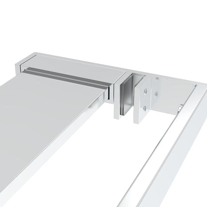 Duschregal für begehbare Duschwand, Chrom, 115 cm, Aluminium