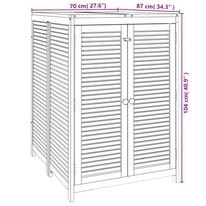 Contenitore da Giardino 70x87x104cm in Legno Massello di Acacia - homemem39