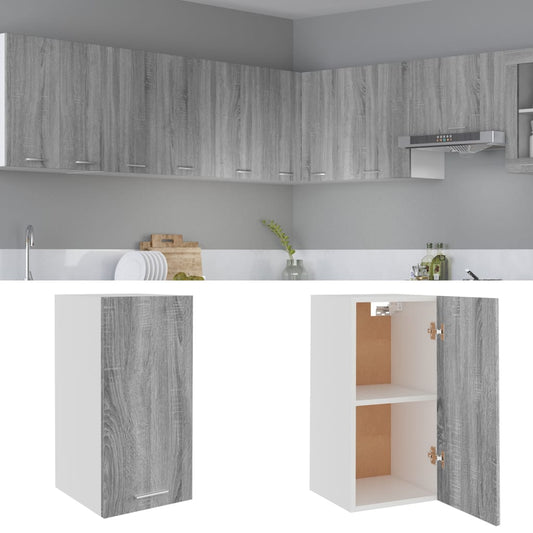 Mobile Pensile Grigio Sonoma 29,5x31x60 cm in Legno Multistrato - homemem39