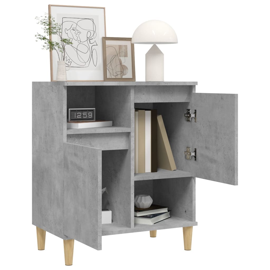 Credenza Grigio Cemento 60x35x70 cm in Legno Multistrato - homemem39