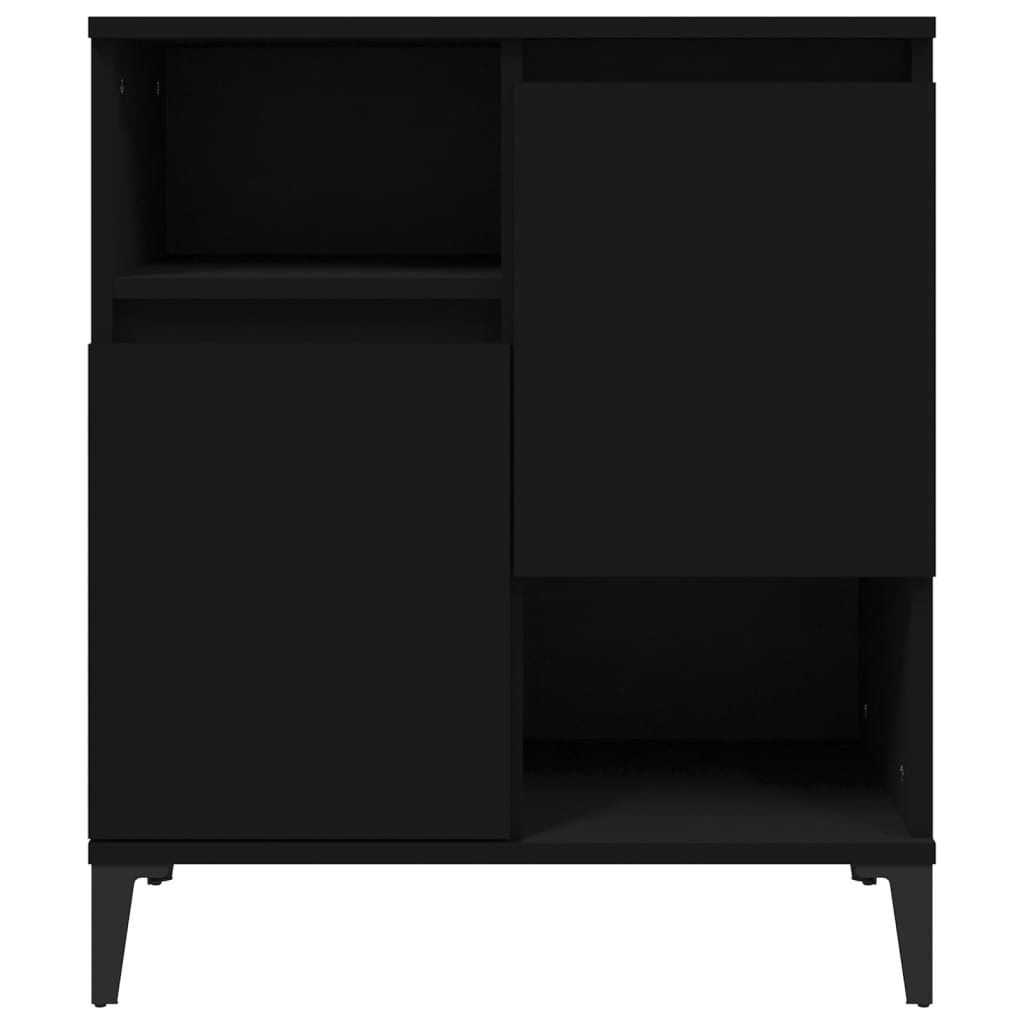 Credenza Nero 60x35x70 cm in Legno Multistrato