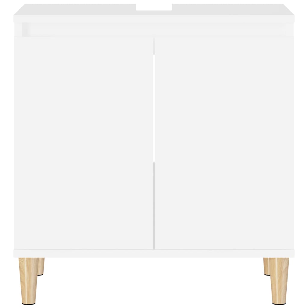 Mobile Lavabo Bianco 58x33x60 cm in Legno Multistrato - homemem39