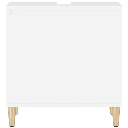 Mobile Lavabo Bianco 58x33x60 cm in Legno Multistrato - homemem39