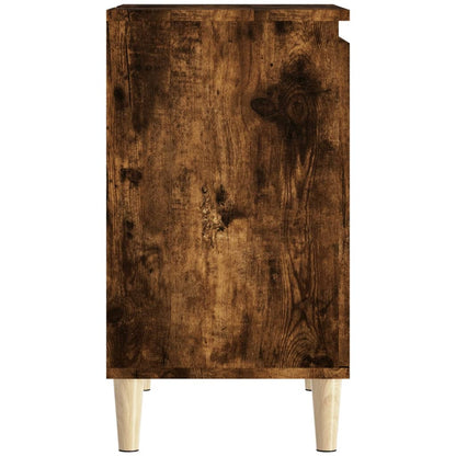 Smoked Oak Washbasin Cabinet 58x33x60 cm in Multilayer Wood