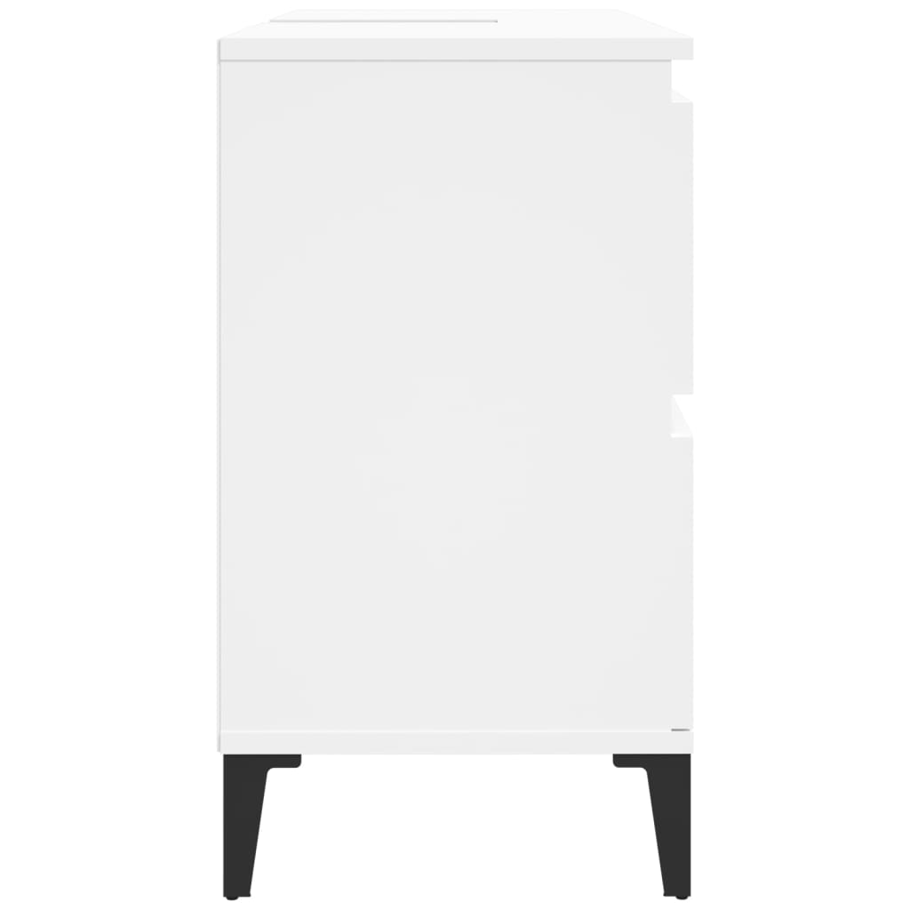 Mobile Lavabo Bianco 80x33x60 cm in Legno Multistrato - homemem39