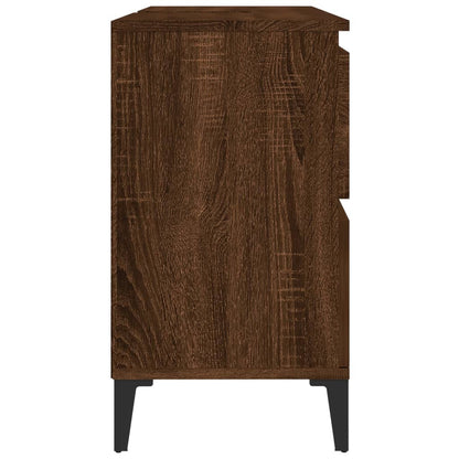 Mobile Lavabo Rovere Marrone 80x33x60 cm in Legno Multistrato - homemem39