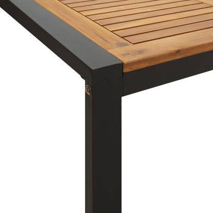 Tavolo Giardino con Gambe a U 200x90x75cm Legno Massello Acacia - homemem39