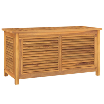 Contenitore Giardino con Borsa 114x50x58cm Legno Massello Teak