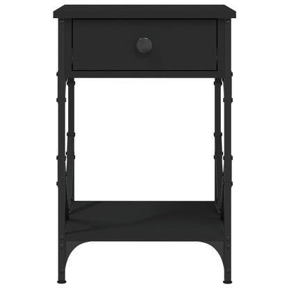 Comodino Nero 40x42x60 cm in Legno Multistrato