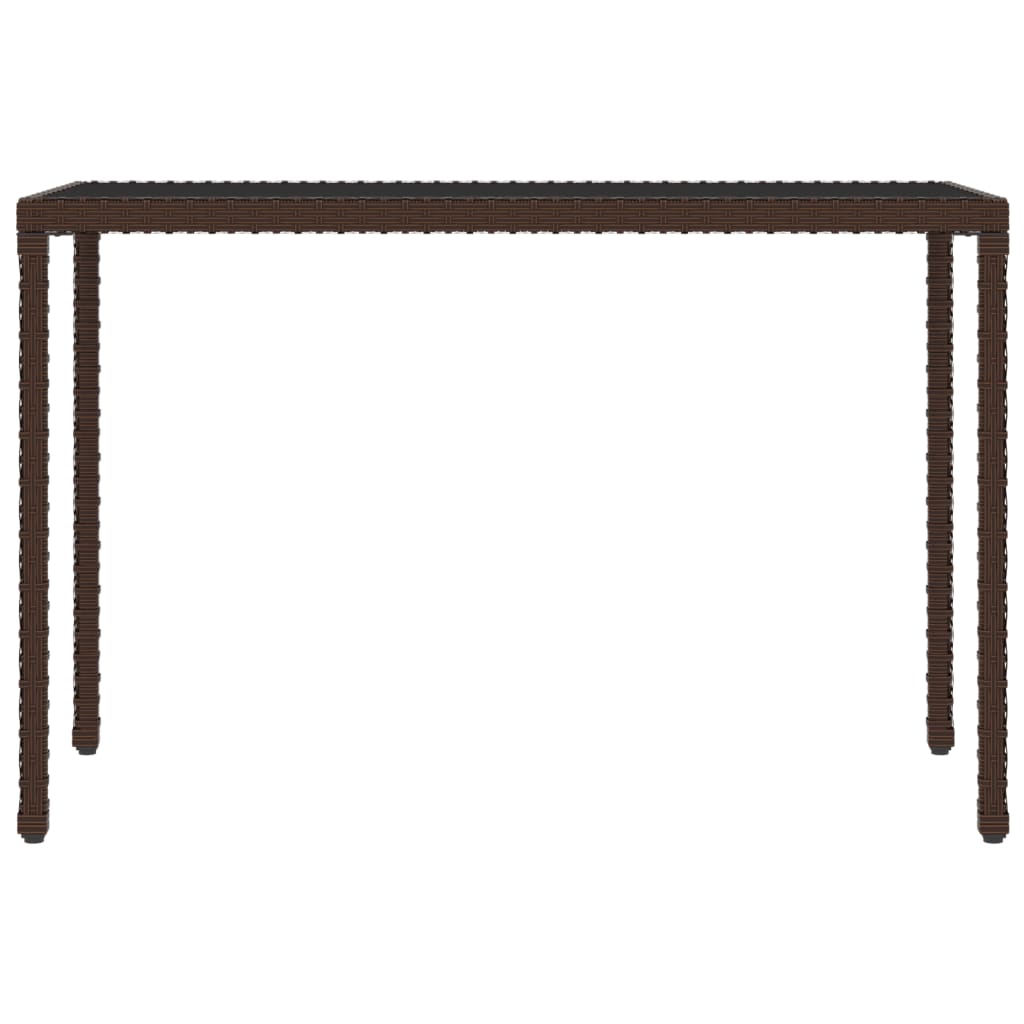 Set da Pranzo da Giardino 6pz con Cuscini in Polyrattan Marrone - homemem39