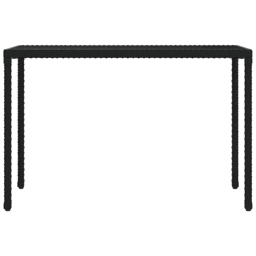 Set da Pranzo da Giardino 6 pz con Cuscini Nero in Polyrattan - homemem39