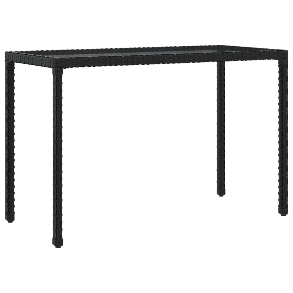 Set da Pranzo da Giardino 6 pz con Cuscini Nero in Polyrattan - homemem39