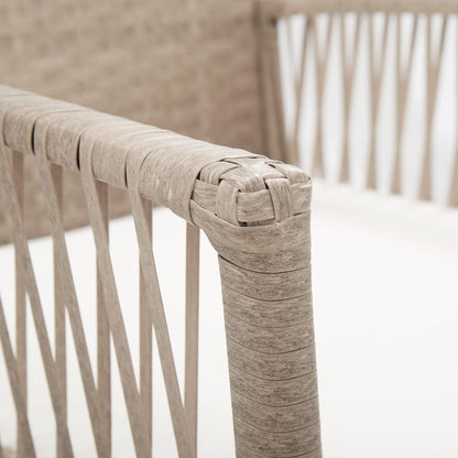 Poltrone da Giardino con Cuscini 2 pz Beige in Polyrattan