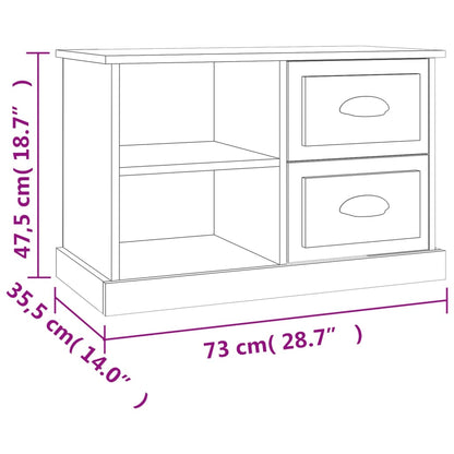 Mobile Porta TV Rovere Sonoma 73x35,5x47,5 cm Legno Multistrato