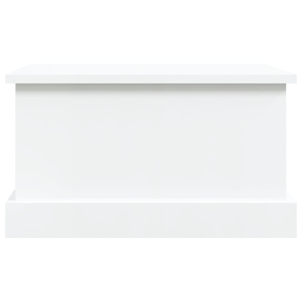 Contenitore Bianco Lucido 50x30x28 cm Legno Multistrato - homemem39