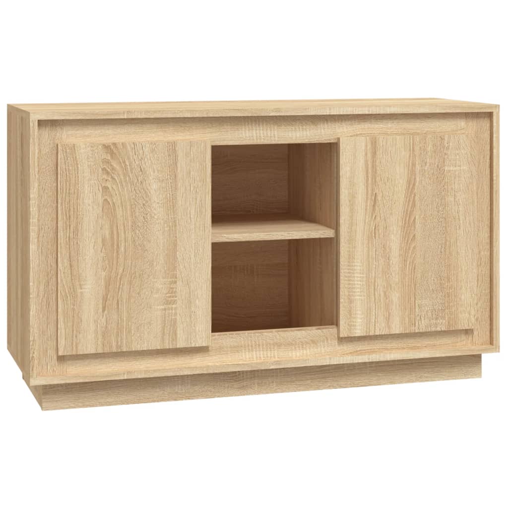 Credenza Rovere Sonoma 102x35x60 cm in Legno Multistrato - homemem39