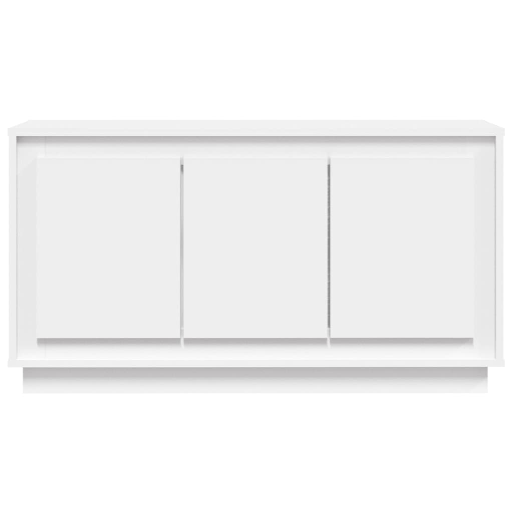 Credenza Bianca 102x35x55 cm in Legno Multistrato