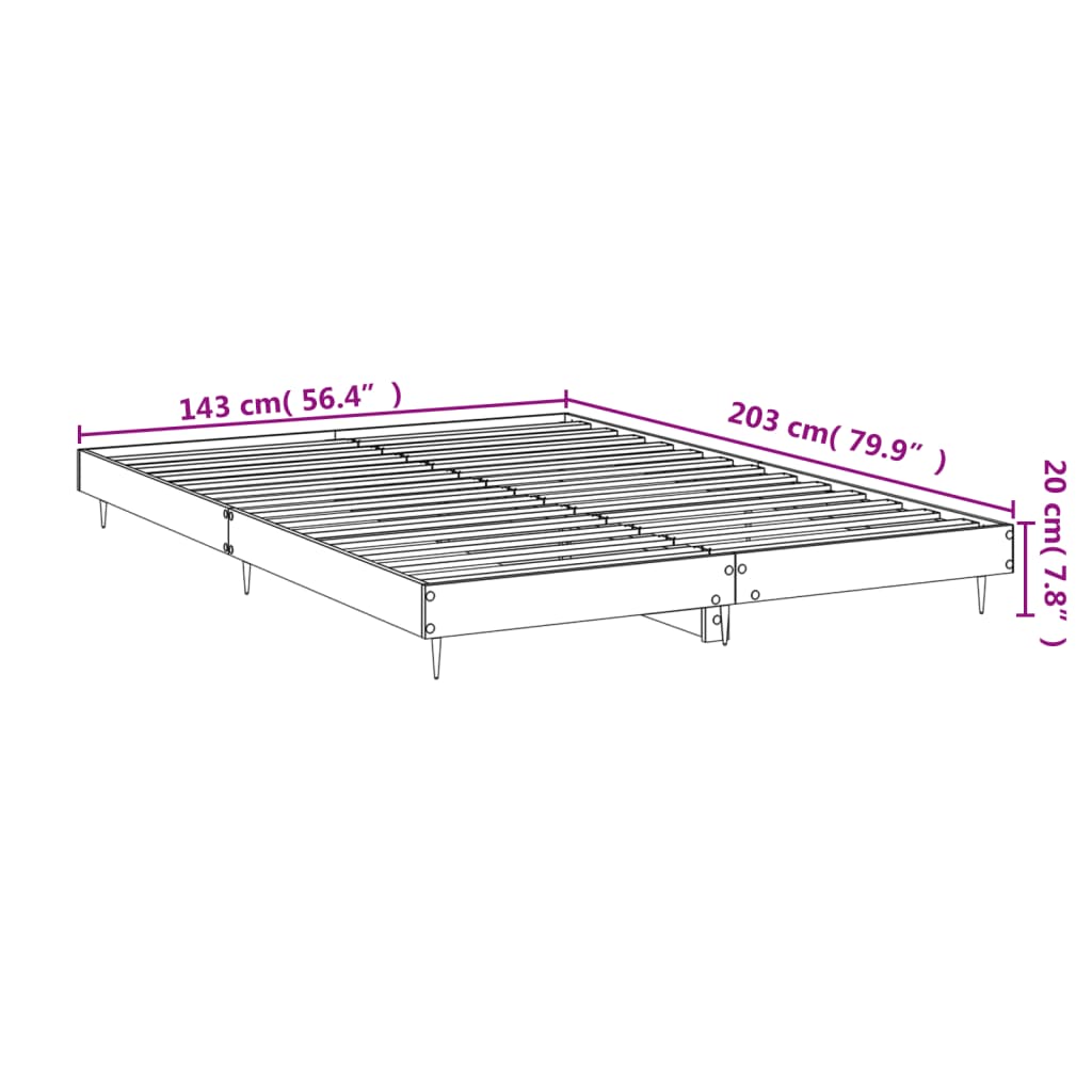 Giroletto Grigio Cemento 140x200 cm in Legno Multistrato - homemem39