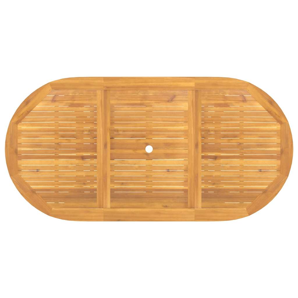 Tavolo Giardino Estensibile 110-160x80x75cm Legno Massello Teak - homemem39