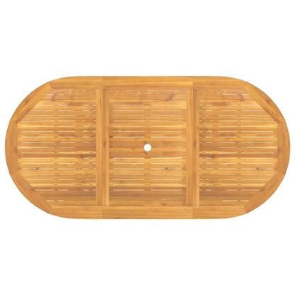 Tavolo Giardino Estensibile 110-160x80x75cm Legno Massello Teak - homemem39