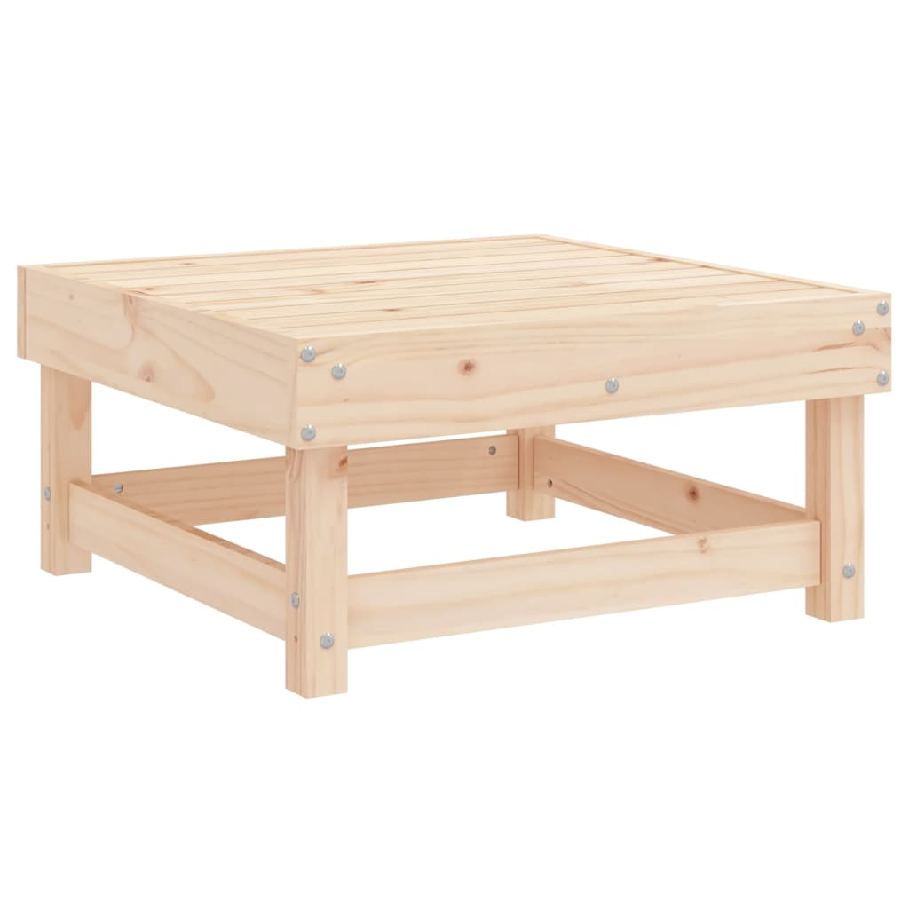 Set Salotto da Giardino 3 pz in Legno Massello di Pino