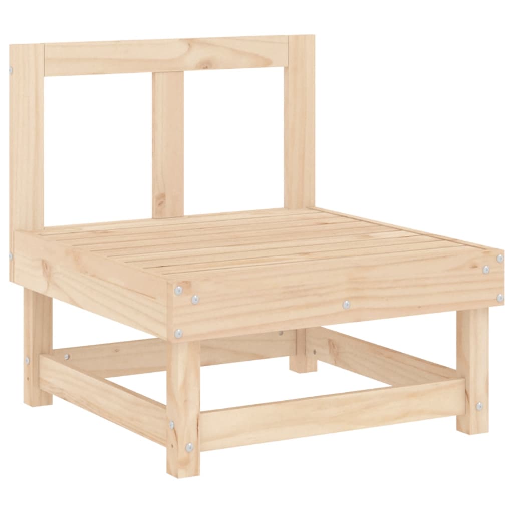 Set Salotto da Giardino 3 pz in Legno Massello di Pino