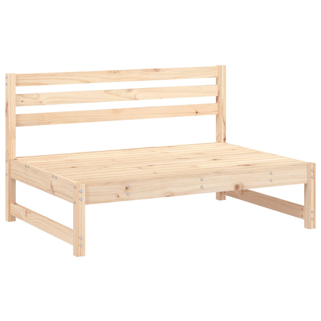 Divani Centrali da Giardino 2pz 120x80cm Legno Massello di Pino