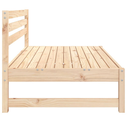 Divani Centrali da Giardino 2pz 120x80cm Legno Massello di Pino