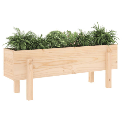 Fioriera Rialzata da Giardino 101x30x38 cm Legno Massello Pino