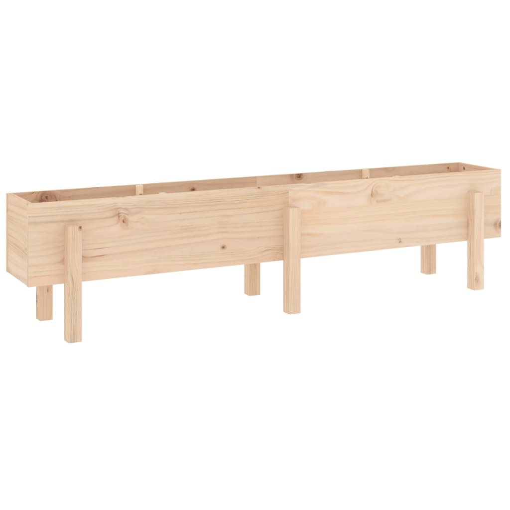 Fioriera Rialzata da Giardino 160x30x38 cm Legno Massello Pino