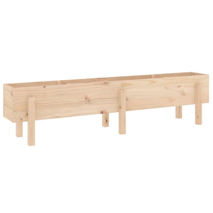 Fioriera Rialzata da Giardino 160x30x38 cm Legno Massello Pino