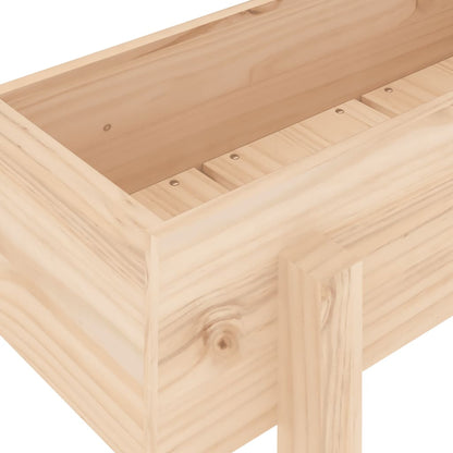 Fioriera Rialzata da Giardino 121x30x38 cm Legno Massello Pino - homemem39